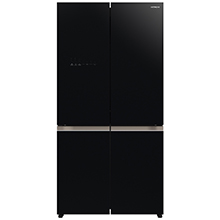 Hitachi refrigerator R-WB640VGV0(D) Bottom Freezer, 4-door, Glass Black